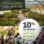 10% de remise pépinière