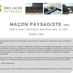 Offre d'emploi Maçon Paysagiste